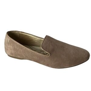 Birdies Tan Suede Slip On Loafers Leather Upper Minimalist Womens 12